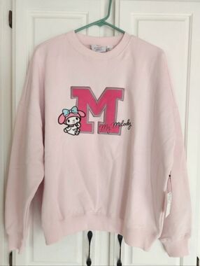 Forever 21 & Sanrio My Melody Oversized Pink Sweatshirt Size S